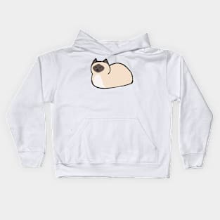 Siamese Cat Loaf Kids Hoodie